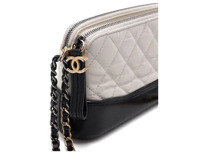 Chanel Borsa Gabrielle Hobo Mini Chain Two-Way Bag White Bianco - vista 9