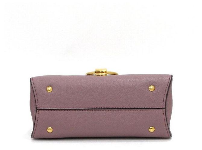 Salvatore Ferragamo Borsa Tote e a Tracolla Margo Gancini in Tonalità Oro Rosa Cinder - vista 10