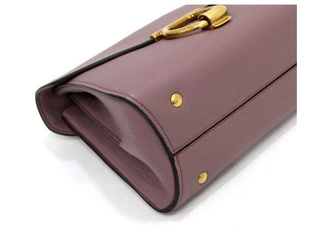 Salvatore Ferragamo Borsa Tote e a Tracolla Margo Gancini in Tonalità Oro Rosa Cinder - vista 12
