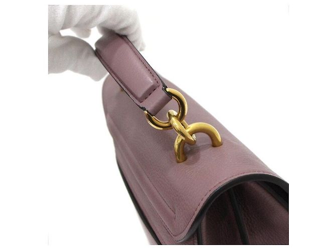 Salvatore Ferragamo Borsa Tote e a Tracolla Margo Gancini in Tonalità Oro Rosa Cinder - vista 14