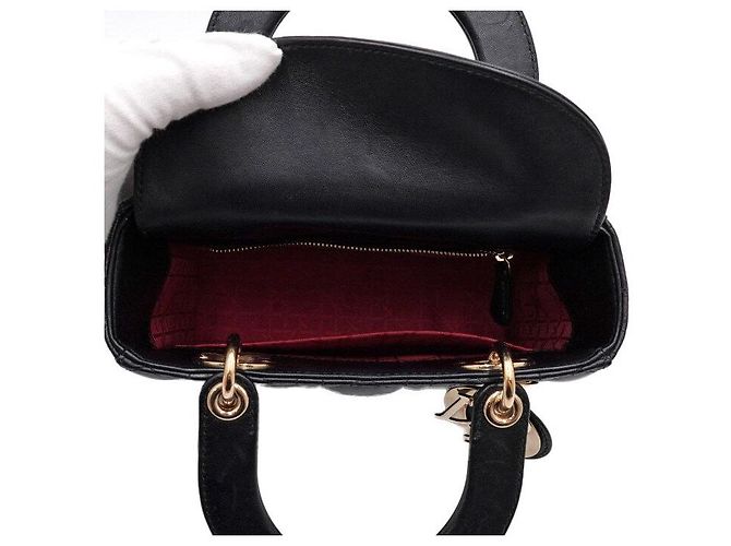 Lady Dior My ABC Small Tote and Shoulder Bag Nero - vista 6