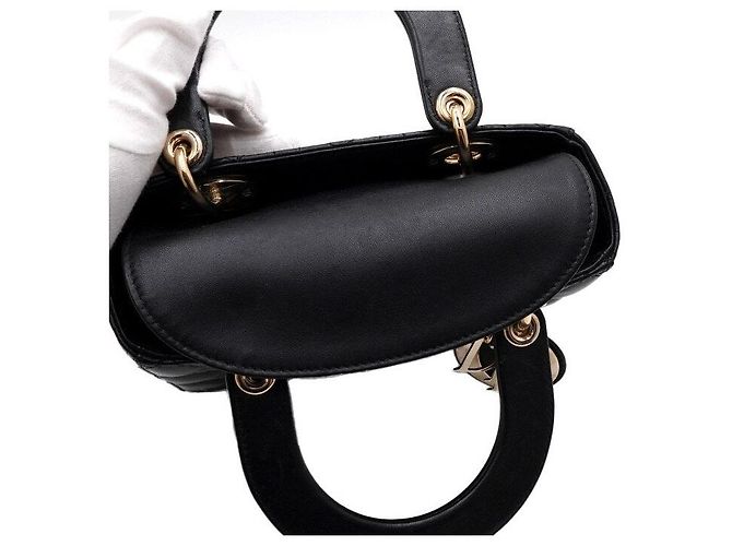 Lady Dior My ABC Small Tote and Shoulder Bag Nero - vista 7