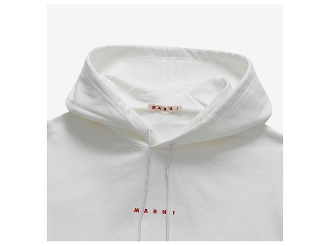 Marni Felpa con cappuccio da uomo Argento - vista 4