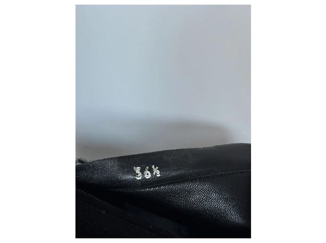 Prada Black Suede Studded Heel Ankle Boots - view 11