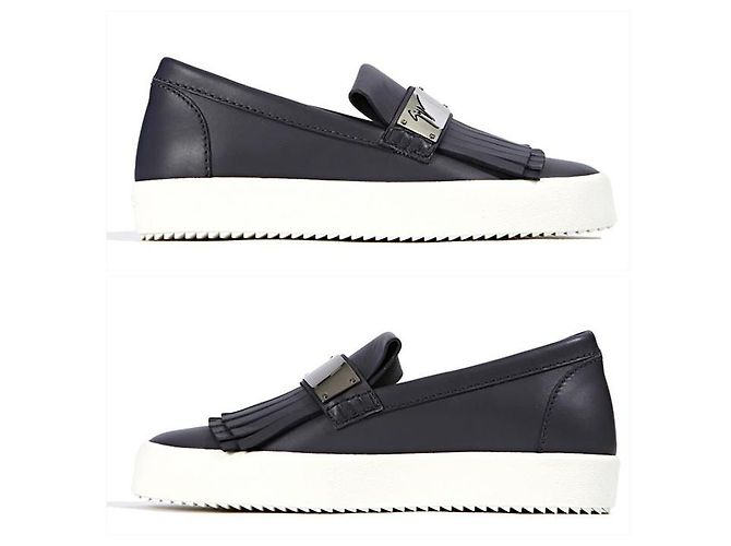 Giuseppe Zanotti CEMENTO Metal Slip-On Nero - vista 10