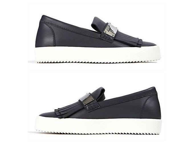 Giuseppe Zanotti CEMENTO Metal Slip-On Nero - vista 4