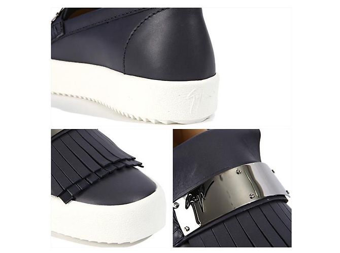 Giuseppe Zanotti CEMENTO Metal Slip-On Nero - vista 5