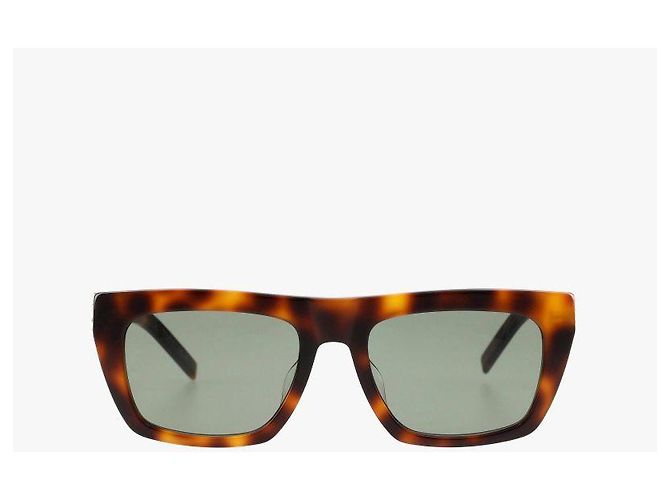Saint Laurent Occhiali da sole Cassandra Monogram Square Flat Top - vista 2