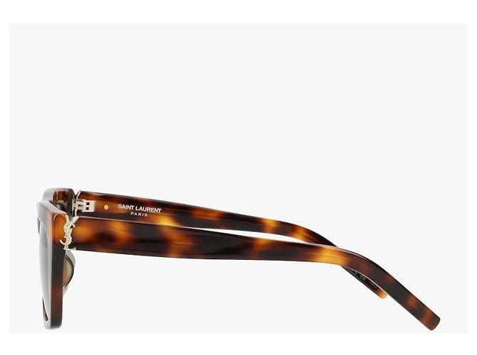 Saint Laurent Occhiali da sole Cassandra Monogram Square Flat Top - vista 5