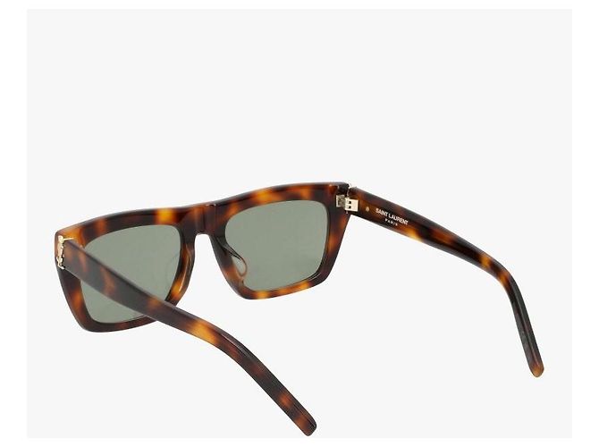 Saint Laurent Occhiali da sole Cassandra Monogram Square Flat Top - vista 6