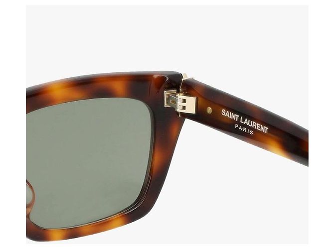 Saint Laurent Occhiali da sole Cassandra Monogram Square Flat Top - vista 7