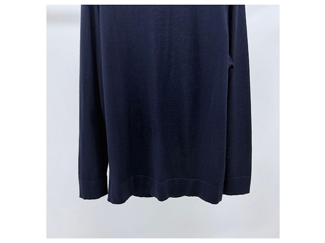 Loro Piana Parkville Crewneck Knit Navy Blau - Ansicht 3