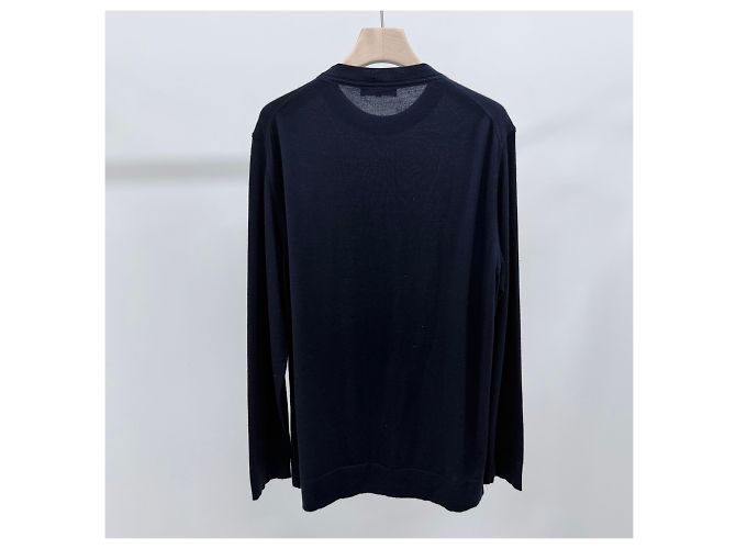 Loro Piana Parkville Crewneck Knit Navy Blau - Ansicht 4