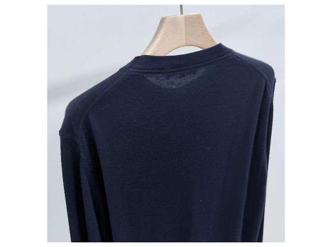 Loro Piana Parkville Crewneck Knit Navy Blau - Ansicht 5