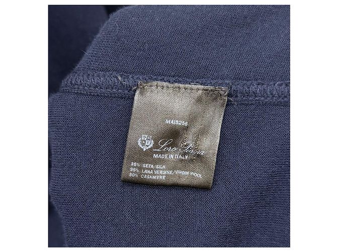 Loro Piana Parkville Crewneck Knit Navy Blau - Ansicht 7