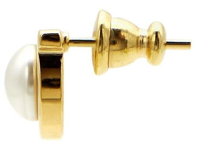Salvatore Ferragamo Orecchini Gancini Pearl da donna D'oro - vista 4