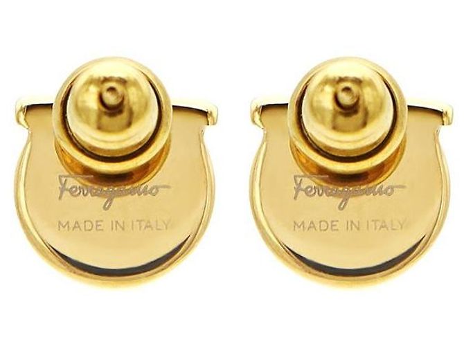 Salvatore Ferragamo Orecchini Gancini Pearl da donna D'oro - vista 5