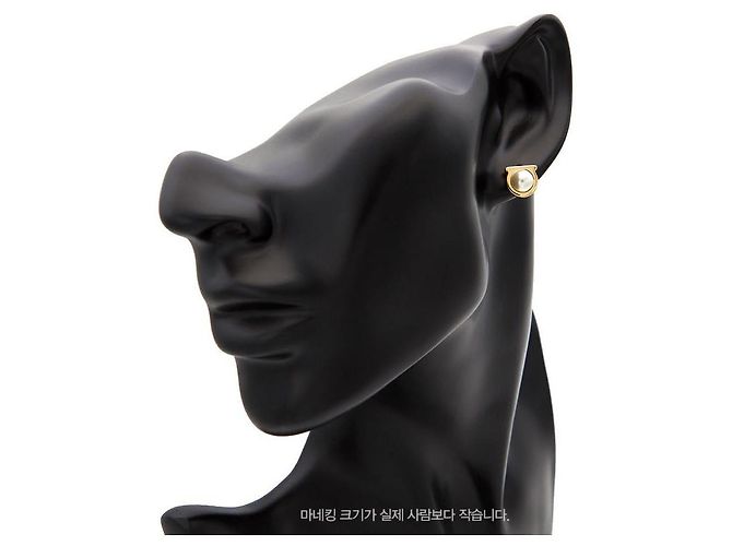 Salvatore Ferragamo Orecchini Gancini Pearl da donna D'oro - vista 9