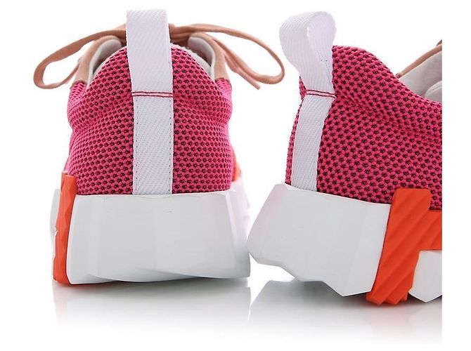 Hermès Sneakers da donna Bouncing Velvet Pink Orange Rosso - vista 12