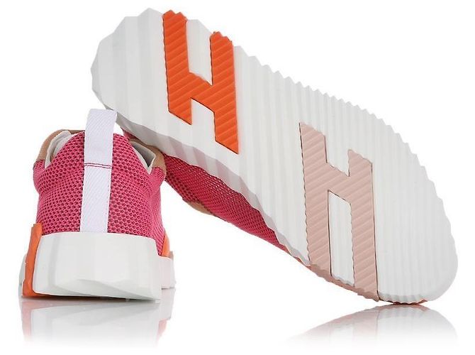 Hermès Sneakers da donna Bouncing Velvet Pink Orange Rosso - vista 7