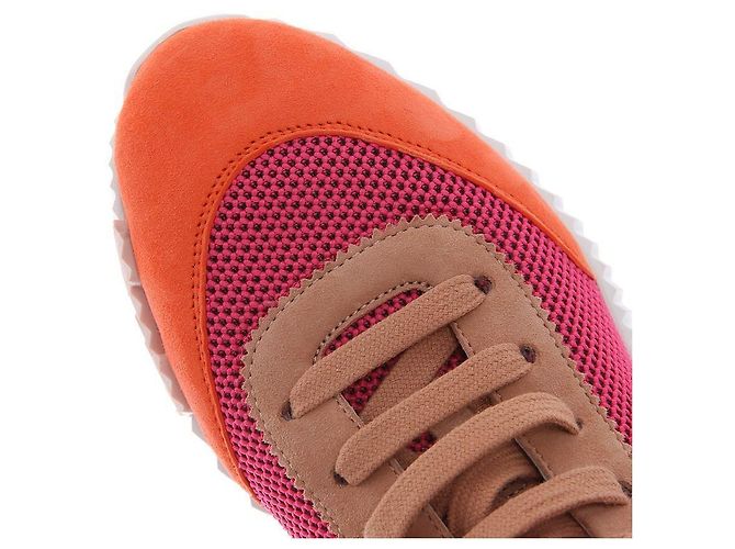 Hermès Sneakers da donna Bouncing Velvet Pink Orange Rosso - vista 9