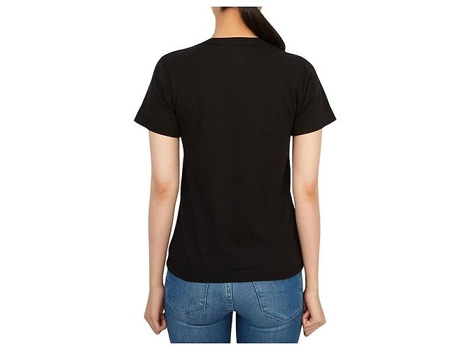 Comme Des Garcons Gold Logo Damen T-Shirt mit kurzen Ärmeln AZ Orange - Ansicht 4