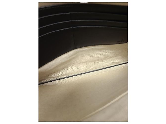 Gucci Clutch GG Supreme con tracolla serpente Marrone - vista 4