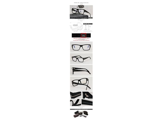 Tom Ford Blue Light Blocking Glasses Frame Black Square Acetate Vision Protection Multiple colors - view 4