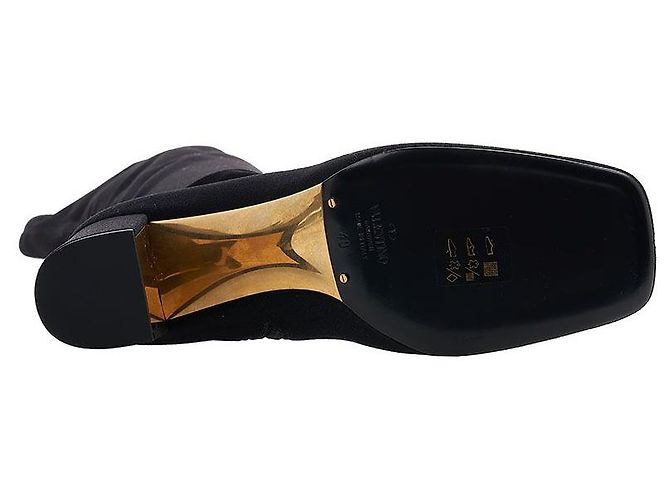 Valentino Botas largas Golden Work para mujer ITT Negro - vista 5