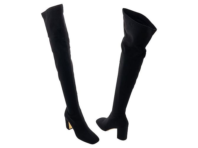 Valentino Botas largas Golden Work para mujer ITT Negro - vista 6
