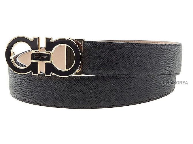 Salvatore Ferragamo Cintura Gancini regolabile da uomo NERO Multicolore - vista 3