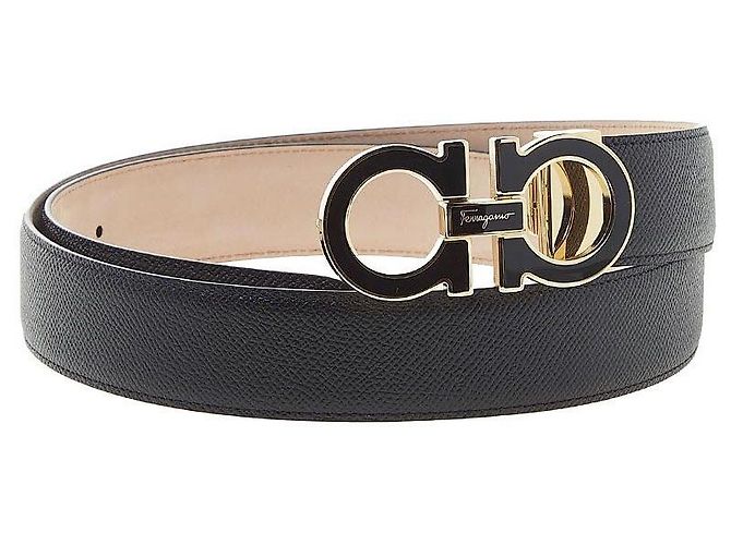 Salvatore Ferragamo Cintura Gancini regolabile da uomo NERO Multicolore - vista 4