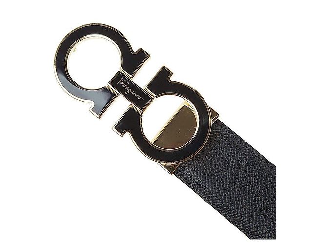 Salvatore Ferragamo Cintura Gancini regolabile da uomo NERO Multicolore - vista 7