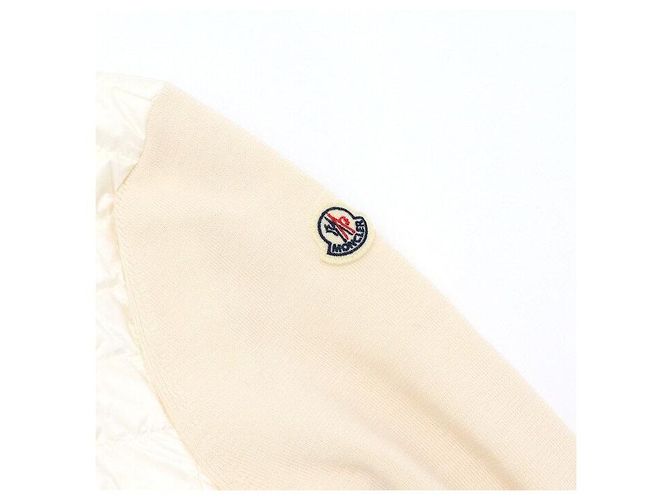 Moncler Weiße gesteppte Wolljacke für Damen - Ansicht 6