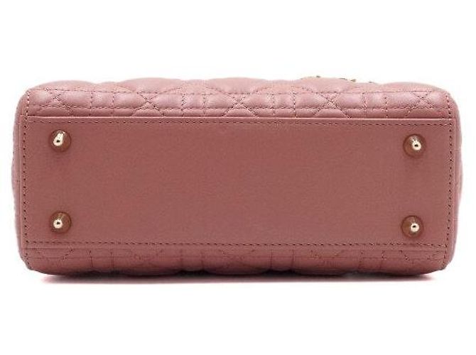 Borsa a spalla Lady Dior Small My ABC Tote Bag in pelle d'agnello rosa - vista 6
