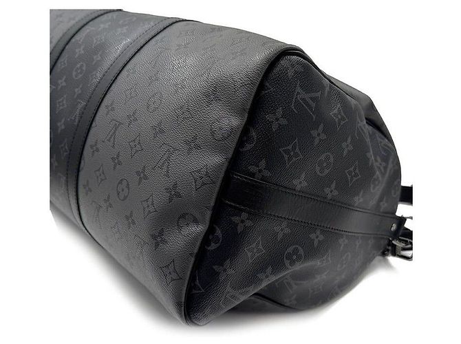 Louis Vuitton Monogram Eclipse Keepall Noir - vue 6