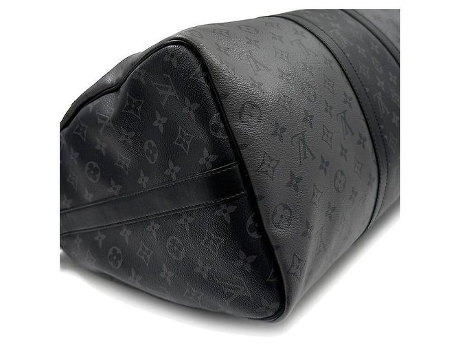 Louis Vuitton Monogram Eclipse Keepall Noir - vue 7