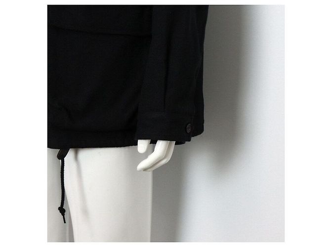 Comme Des Garcons Black Wool Draw Men's Jacket - view 3