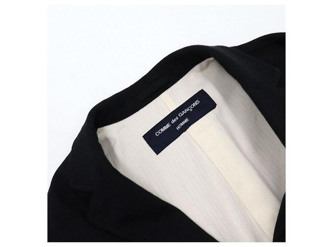 Comme Des Garcons Black Wool Draw Men's Jacket - view 5