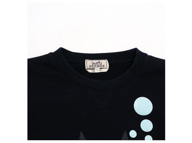 Hermès SCUB Fleece-Sweatshirt für Herren, Navy Blau - Ansicht 5