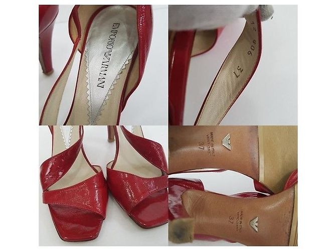 Armani Sandali Emporio da donna Rosso - vista 8