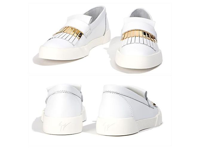 Giuseppe Zanotti BIANCO Slip-On Tono Oro Rosso - vista 3