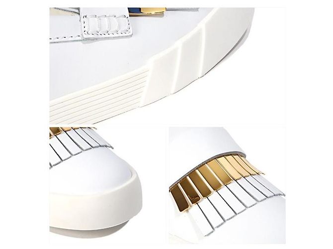 Giuseppe Zanotti BIANCO Slip-On Tono Oro Rosso - vista 5