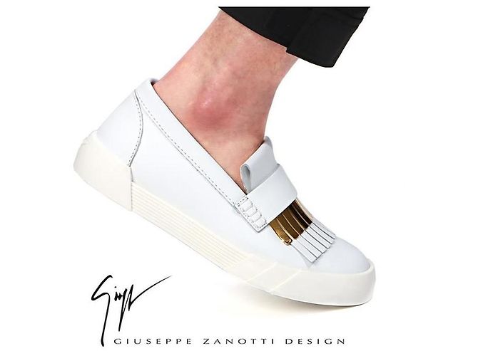 Giuseppe Zanotti BIANCO Slip-On Tono Oro Rosso - vista 8