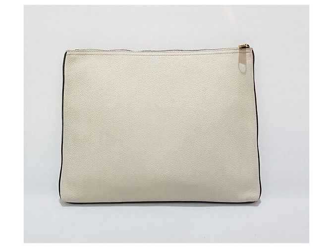Gucci Clutch Web Logo Bianco - vista 5