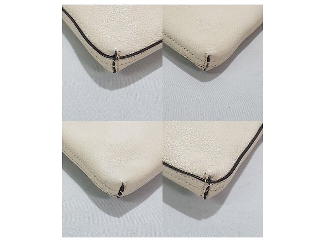 Gucci Clutch Web Logo Bianco - vista 6