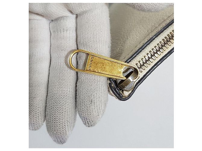 Gucci Clutch Web Logo Bianco - vista 7