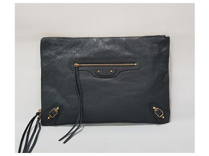 Balenciaga Clutch Motor Gray - vista 2
