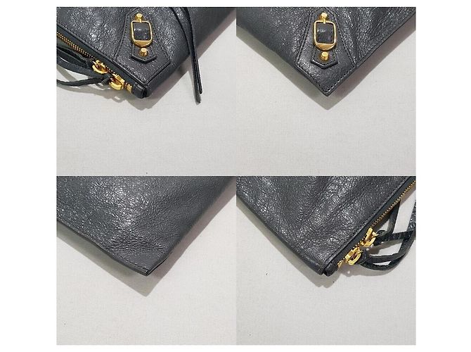 Balenciaga Clutch Motor Gray - vista 7