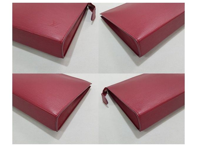 Louis Vuitton Necessaire Epi Fuchsia Rosso - vista 7